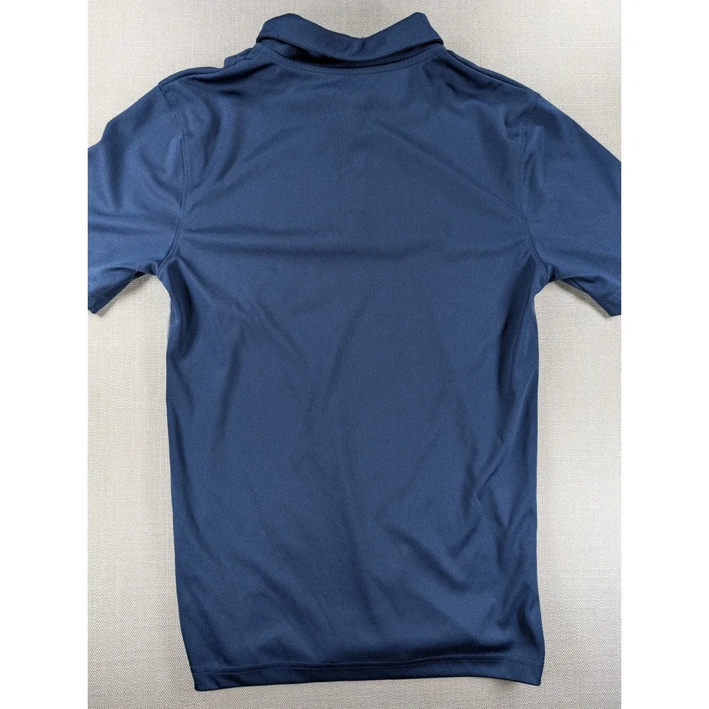 Fanatics Notre Dame Fighting Irish Polo Shirt Mens Small Navy Blue Grey Sport